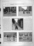 Old Antique Print 1906 Women Work Bavaria Faggot Sellers Ragpicker Mortar 20th