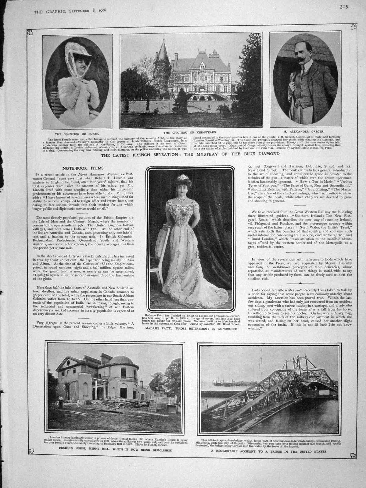 Old Antique Print 1906 Patti Porzic Ker-Stears Ruskin Canada Loving Cup 20th