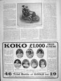 Original Old Antique Print 1906 Children Minature Motor Car Valentie Koko Photo