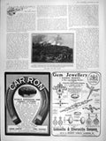 Original Old Antique Print 1906 Forest Fire Toulon France Carron Gem Jewellery
