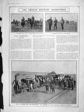 Old Antique Print 1906 French Army Etienne Train Langres Oval Cicero Golf 20th