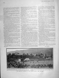Original Old Antique Print 1906 Highland Gathering Princess Royal Park Braemar