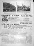 Original Old Antique Print 1906 Balloon-House Airship Wellman Spitzbergen Polar