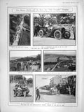 Old Antique Print 1906 Motor Car Derby Graphic Trophy Isle Man Willesden 20th