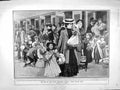 Old Antique Print 1906 London Children Holiday Train Cumberland Brunswick 20th