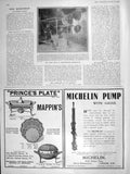 Original Old Antique Print 1906 Screw-Propelled Motor-Cycles Archdeacon Mappins