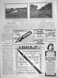 Original Old Antique Print 1906 River Wey Motor Racecourse Weybridge Littlewood
