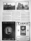 Original Old Antique Print 1906 Ely Cathedral Architecture Carron Fire Lemco