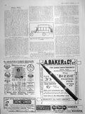Old Antique Print 1906 Motor Car Danger Rear Wheel Slide-Slip Baker Pen 20th
