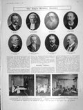 Original Old Antique Print 1906 Ear Hospital Duchess Argyll Norman Smith Cawley