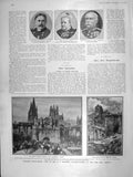 Original Old Antique Print 1906 Shafter Beale Congleton Spain Cathedral Burgos