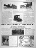 Old Antique Print 1906 Hospital Gray'S Inn Motor Car Daimler Napier Gout 20th