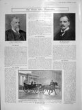 Original Old Antique Print 1906 Martin Millar Queen Prince Olaf Victoria London