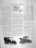 Original Old Antique Print 1906 Beeston-Humber Landaulette Motor Car Brougham