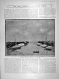 Old Antique Print 1906 Harbour Piers Trouville Royal Academy School Prize 20th