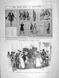 Old Antique Print 1906 Phormio Westminster Nausistrata Suffragette Ship 20th