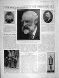 Old Antique Print 1906 James Bryce Galloway Smith Haakon Japan Tokushima 20th