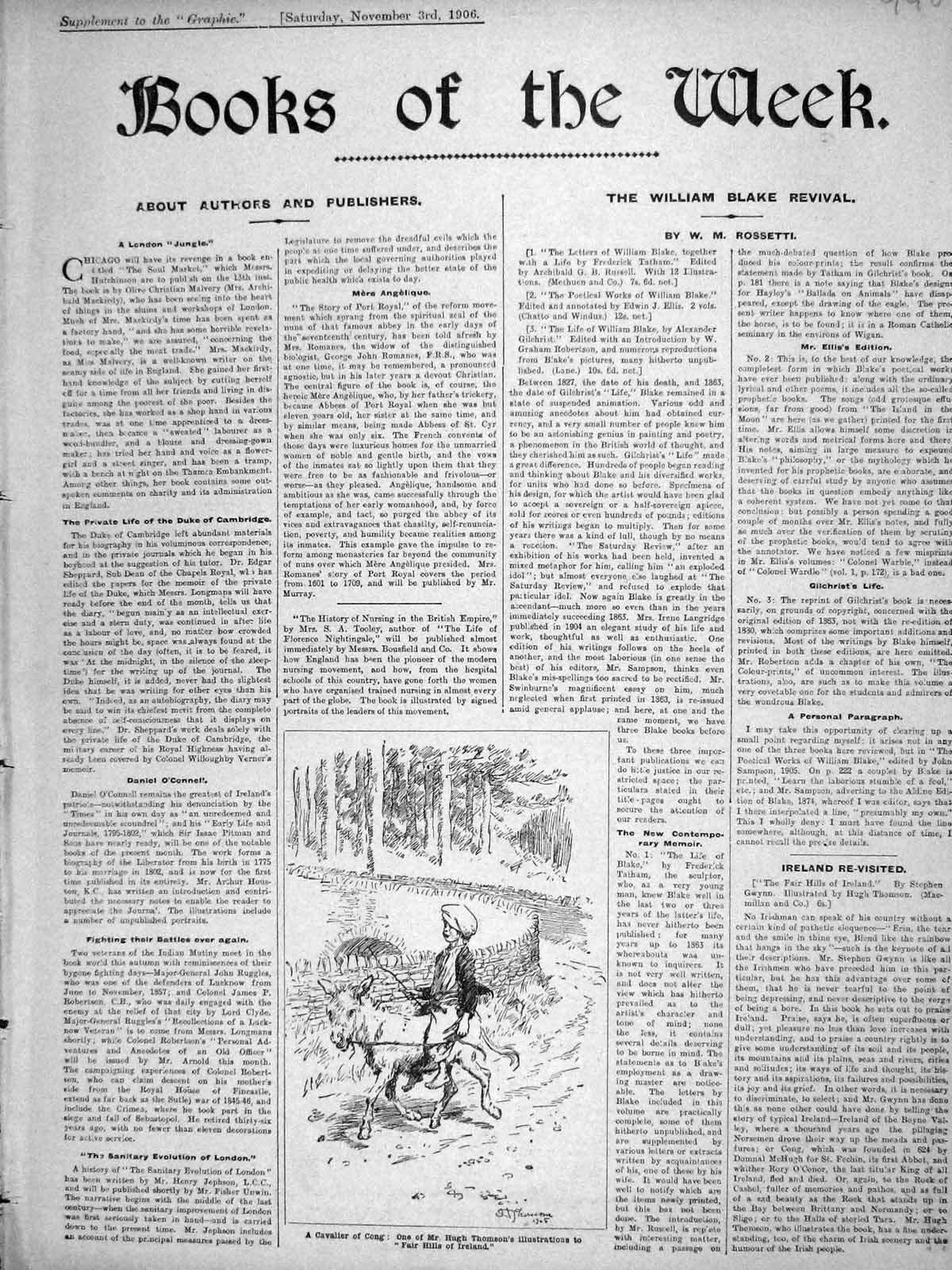 Old Antique Print 1906 Thomson Authors Crawford Herriot Richards Bottel 20th