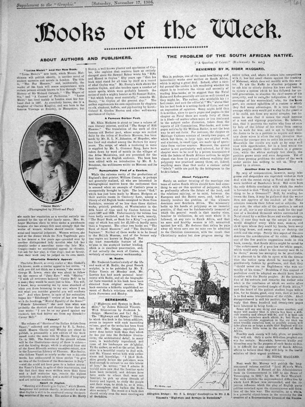 Old Antique Print 1906 Authors Publisher Malet Griggs Doyle Korea Don Q 20th