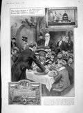 Original Old Antique Print 1907 Lord Mayor Guildhall Children Aero-Bus Future