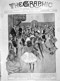 Original Old Antique Print 1907 Children Fancy Dress Ball Dumb Friends League