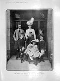 Original Old Antique Print 1907 Prince Wales Albert George John Edward Henry