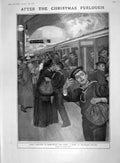 Original Old Antique Print 1907 Waterloo Train Station Revoil Saracco Girouard