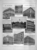 Old Antique Print 1907 Clubs Brooks Carlton Reform Yacht Swettenham Drury 20th