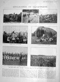 Old Antique Print 1907 Wakikuga Warriors Africa Kenia Kumar Shri Lakhuba 20th