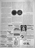 Old Antique Print 1907 Mattuecci Medal James Dewar Haig Whisky Keatings 20th