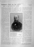 Old Antique Print 1907 Admiral Von Tirpitz Secretary State Paul'S Cross 20th