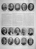 Old Antique Print 1907 Wigan Brandram Pickford Kennedy Sheppard Mathews 20th