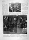 Original Old Antique Print 1907 Paris Strike CafÇ Boulevards Story Catherine