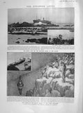 Original Old Antique Print 1907 Suevic Fast Ship Lizard Jebba Salcombe Theatre