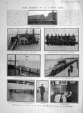 Original Old Antique Print 1907 Navy Training Boys Merchant Service Warspi 20th