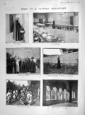 Original Old Antique Print 1907 Trappist Monastery Monk Abbey Lay Brothers 20th