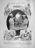 Old Antique Print 1907 Easter Egg Manufacture Balfour Finch Wilson Meysey 20th