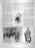 Original Old Antique Print 1907 Balfour ArnLupton House Commons Parliament 20th