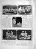 Old Antique Print 1907 Training Sea Cooks School Stepney Charles Santley 20th