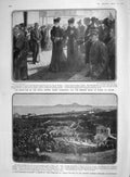 Old Antique Print 1907 Queen Alexandra Empress Marie Russia Carthage Rome 20th