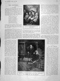 Old Antique Print 1907 Fallieres Lulli Musicians Princess Wales Glasgow 20th