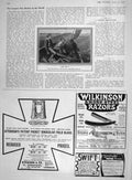 Original Old Antique Print 1907 Luff Boy Boat Sea Picture Hook Wilkinson Razor