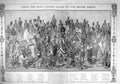 Original Old Antique Print 1907 Natives Maori Basuto Bushman Yao Accra Fiji 20th