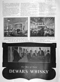 Original Old Antique Print 1907 Saloon White Star Liner Adriatic Dewars 20th