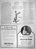 Original Old Antique Print 1907 Ers Pie Drawing Allenbury Food Michelin Tyres