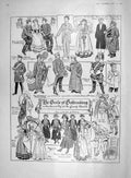 Original Old Antique Print 1907 Gaiety Theatre Gottenberg Kirk Moorhouse Buchan