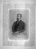 Original Old Antique Print 1907 Prince Sadanaru Fushimi General Lawrence Abbey