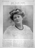 Original Old Antique Print 1907 Ellen Terry Williams Shaving Stick Advert 20th