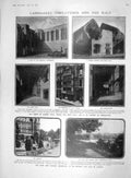 Original Old Antique Print 1907 Star Garter Richmond Crosby Hall Victoria Cross