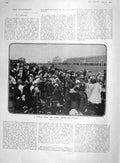 Old Antique Print 1907 Derby Horse Racing Lord Carrington Balfour Prime 20th